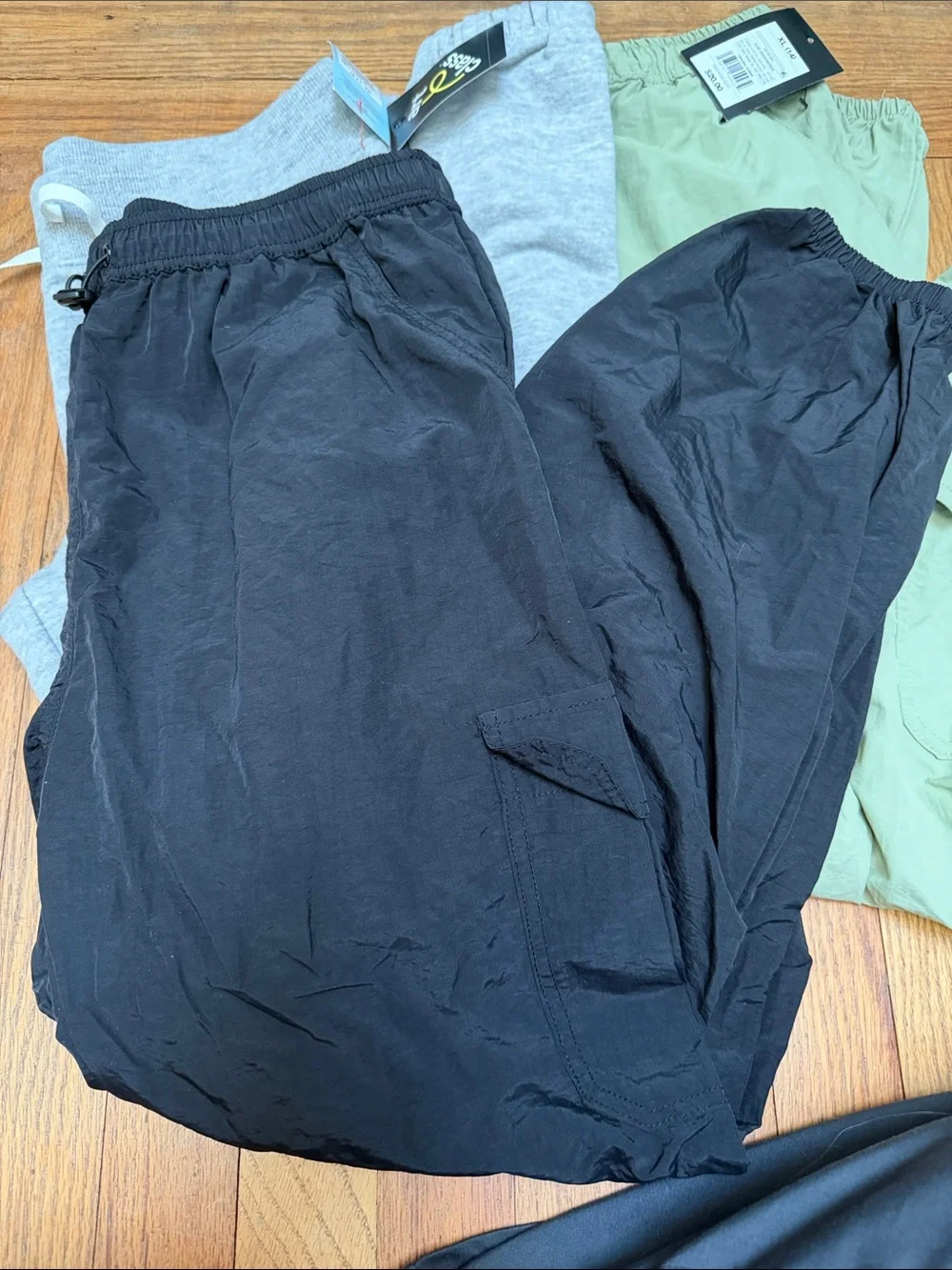 Kids Active pants  - Black, Gray & Sage
